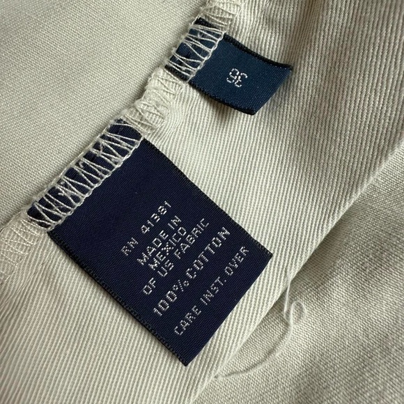 Cream Polo Ralph Lauren Pleated Tyler Shorts Men’s Size 36 - Picture 4 of 5